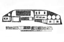 Mercedes Sprinter W901/902/903/904/905 1995–2006 (Tdi, 1995-2000) Garniture de tableau de bord (MERIC) photo 2