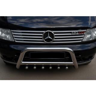 Couvre-calandre chromés (10 pièces, acier inoxydable) Mercedes Vito W638 1996-2003 photo 1