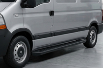 Nissan Interstar 2002-2010 Marchepieds Latéraux Allmond Black (2 pcs, Aluminium) photo 1
