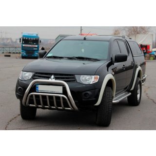 Pare-buffle (Inox) Mitsubishi L200 2006-2015 photo 3