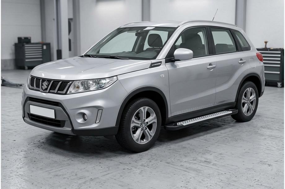 Suzuki Vitara 2015- Marchepieds latéraux Allmond Grey (2 pcs, aluminium) Image