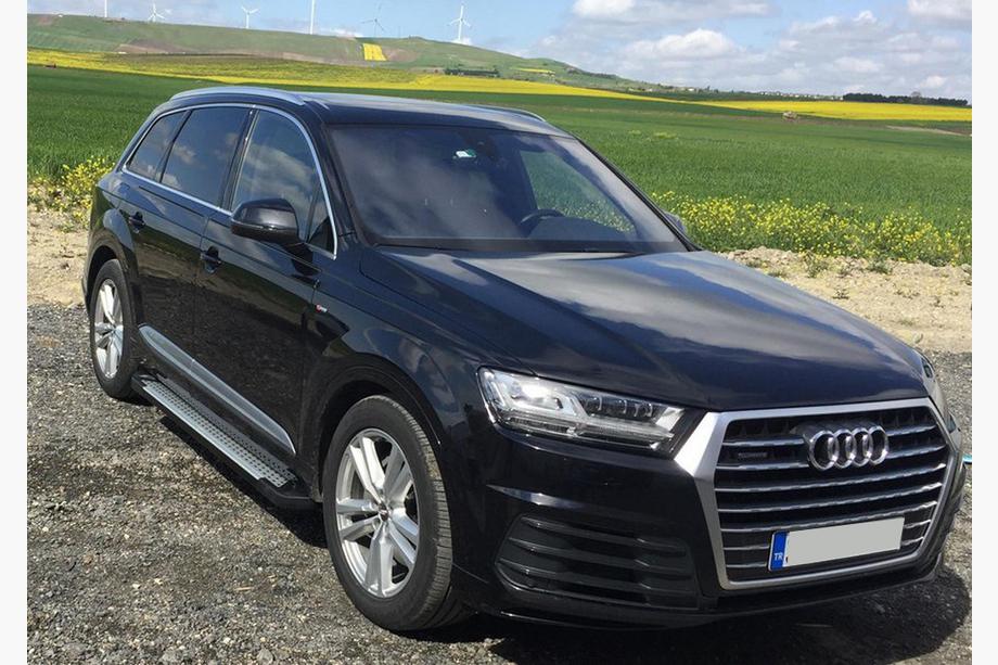 Audi Q7 2015–2026 Marchepieds latéraux Allmond Grey (2 pcs, aluminium) Image