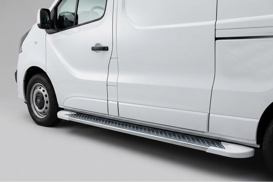 Renault Trafic 2015- Marchepieds Latéraux Allmond White (2 pcs, Aluminium) Image