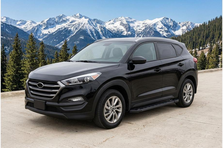 Hyundai Tucson TL 2016-2021 Marchepieds Lateraux RedLine Black (2pcs) Image