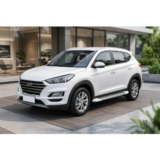 Marchepieds Latéraux Allmond White (2 pcs, Aluminium) Hyundai Tucson TL 2016-2021 photo 1