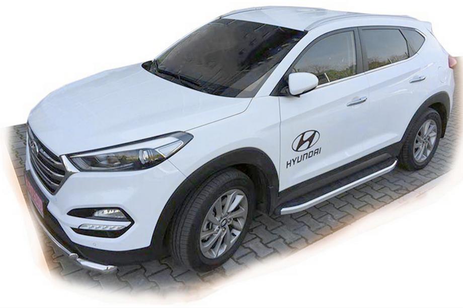 Hyundai Tucson TL 2016-2021 Marchepieds Latéraux Fullmond (2 pcs, Aluminium) Image
