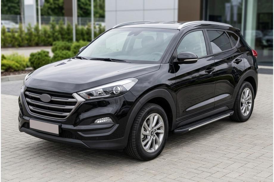 Hyundai Tucson TL 2016-2021 Marchepieds latéraux Bosphorus Grey (2 pcs, aluminium) Image
