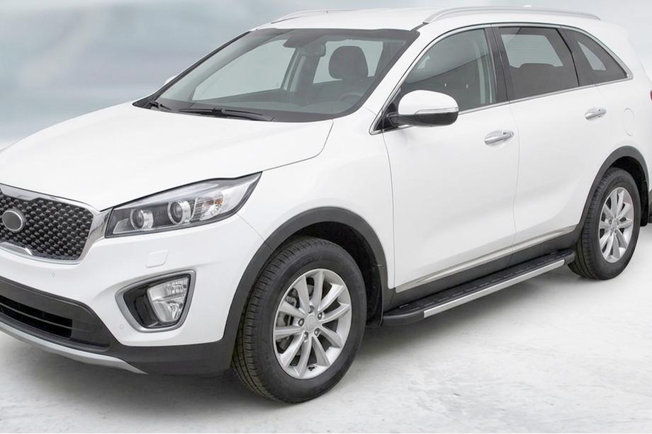 Kia Sorento III UM 2014-2020 Marchepieds Latéraux Duru (2 pcs, Aluminium) Image