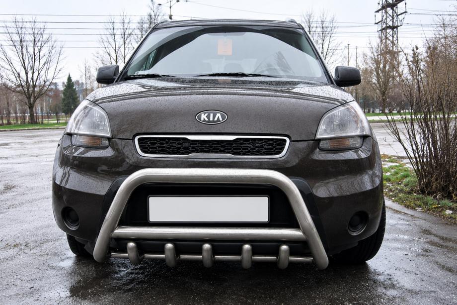 Kia Soul II 2013-2018 Pare-buffle (Inox) Image