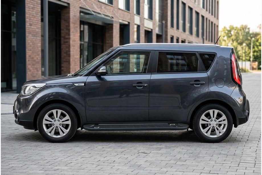 Kia Soul II 2013-2018 Marchepieds Latéraux RedLine Black (2 pcs, Aluminium) Image