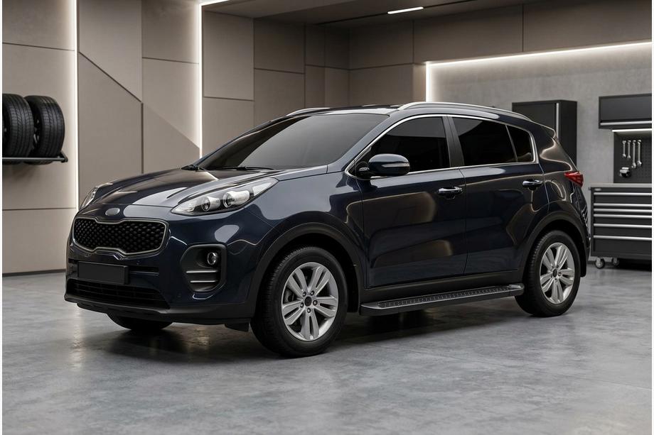Kia Sportage 2015-2021 Marchepieds Latéraux Allmond Black (2 pcs, Aluminium) Image