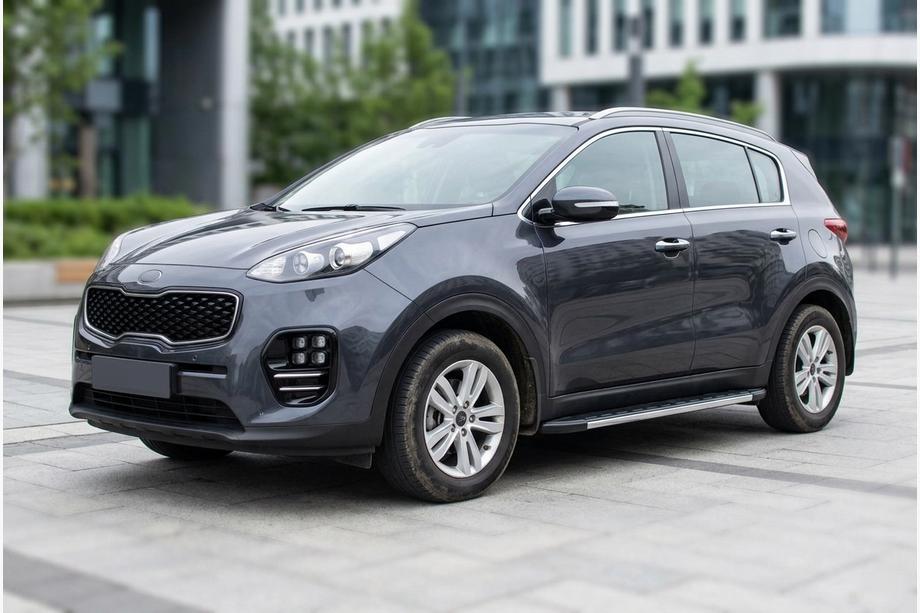 Kia Sportage 2015-2021 Marchepieds Latéraux Duru (2 pcs, Aluminium) Image