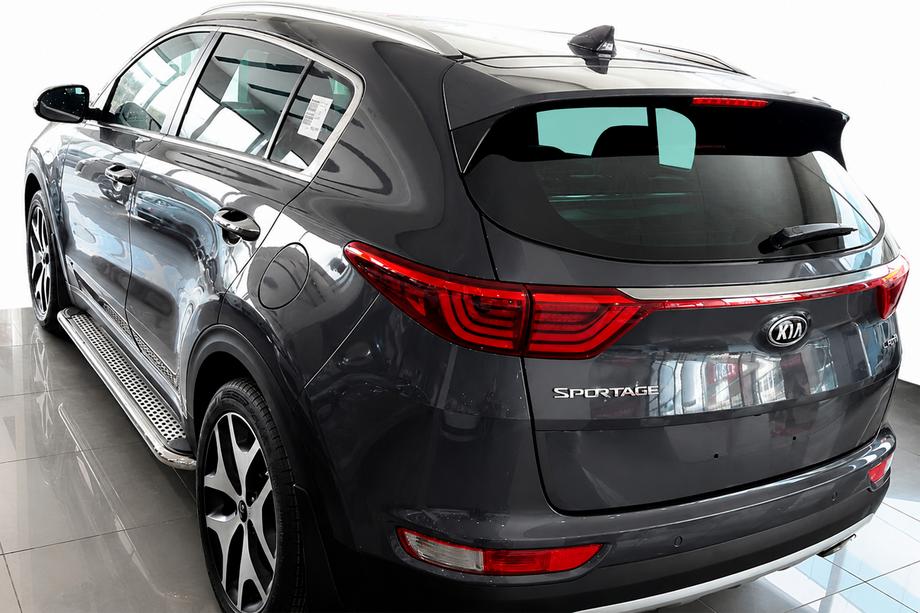 Kia Sportage 2015-2021 Marchepieds Latéraux Maydos V2 (2 pcs, Aluminium & Inox) Image