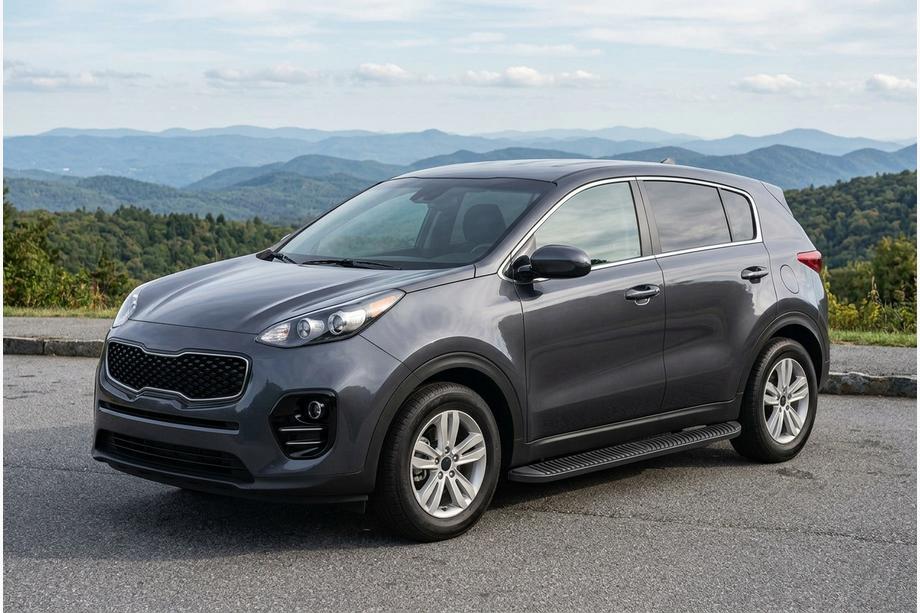 Kia Sportage 2015-2021 Marchepieds Latéraux Tayga Black (2 pcs, Aluminium) Image