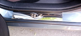 Peugeot 307 2001-2008 Seuils de porte Carmos V1 (4 pcs, acier inoxydable) photo 4