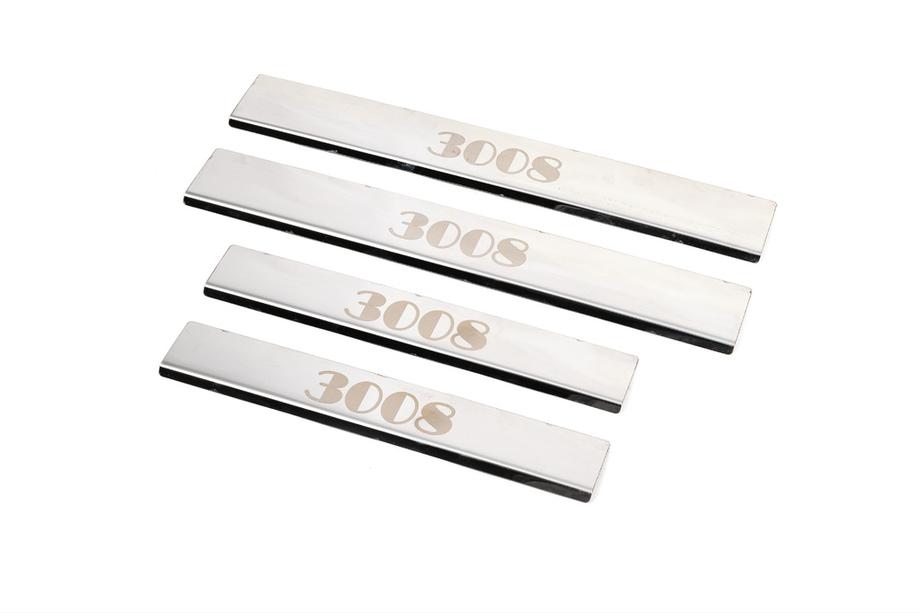 Peugeot 3008 2008-2016 Seuils de porte Carmos (4 pcs, acier inoxydable) Photo 3
