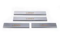 Renault Lodgy 2013-2022 Seuils de porte Carmos V1 (4 pcs, Inox) photo 2