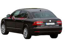 Skoda Superb 2009-2015 Encadrement de vitres inox (4 pcs) photo 1