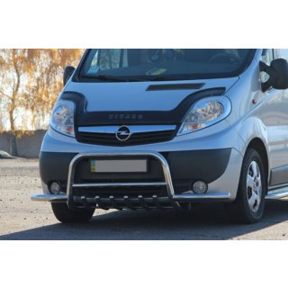 Pare-buffle avec barres latérales Exclusive (inox) Renault Trafic 2001–2015 photo 4