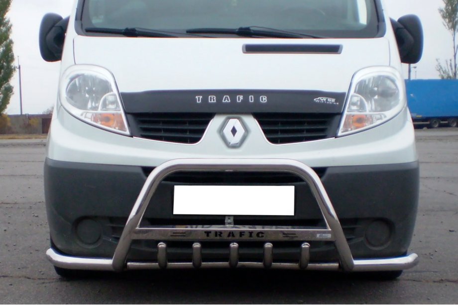 Renault Trafic 2001–2015 Pare-buffle avec barres latérales Exclusive (inox) Image