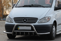 Mercedes Vito W639 2004-2014 Pare-buffle WT003 avec barres (Inox) photo 3
