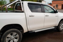 Toyota Hilux 2015- Marchepieds latéraux Allmond Grey (2 pcs, aluminium) photo 2