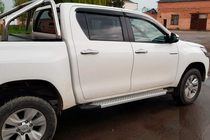 Toyota Hilux 2015- Marchepieds latéraux Allmond Grey (2 pcs, aluminium) photo 7