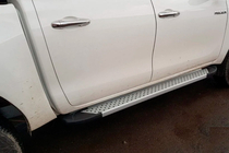 Toyota Hilux 2015- Marchepieds latéraux Allmond Grey (2 pcs, aluminium) photo 8