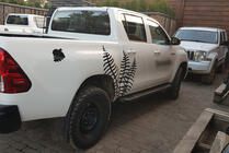Toyota Hilux 2015- Marchepieds Latéraux Allmond Black (2 pcs, Aluminium) photo 5