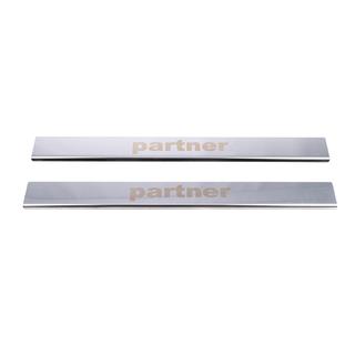 Seuils de porte V1 (Carmos, 2 pcs, acier inoxydable) Peugeot Partner 1996-2008 photo 2