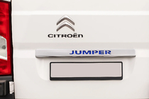 Citroen Jumper 2007-2025 Baguette chromée au-dessus de la plaque avec LED bleu (inox) photo 1