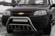Chevrolet Niva 1998-2020 Pare-buffle WT002 (Inox) photo 1