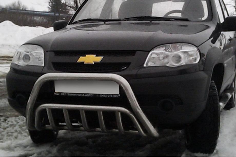Chevrolet Niva 1998-2020 Pare-buffle WT002 (Inox) Image