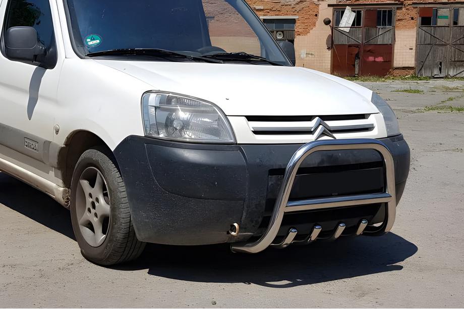 Peugeot Partner 1996-2008 Pare-buffle WT003 (Inox) 60 mm Photo 3
