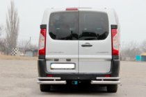 Fiat Scudo 2007-2015 Barres d'angle arrière AK003-Double (2 pcs, inox) photo 2