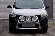 Dacia Dokker 2013-2022 Pare-buffle WT022 (Inox) photo 1