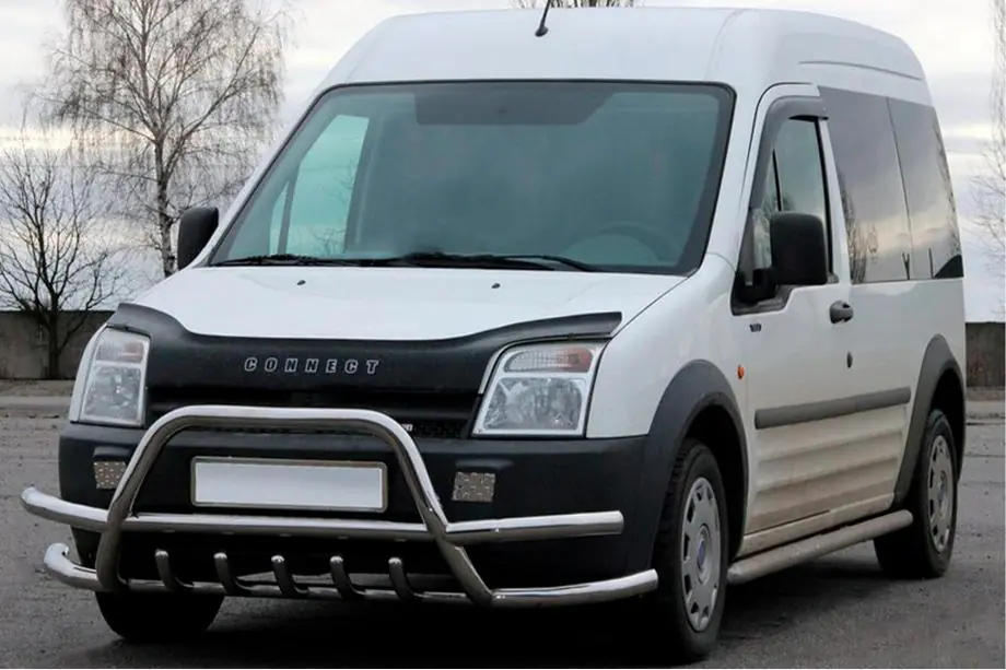 Ford Connect 2002–2006 Pare-buffle à Double Tubes WT004-Plus (Inox) Image