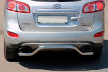 Hyundai Santa Fe 2 2006-2012 Arceau arrière AK007-2 (inox) photo 1