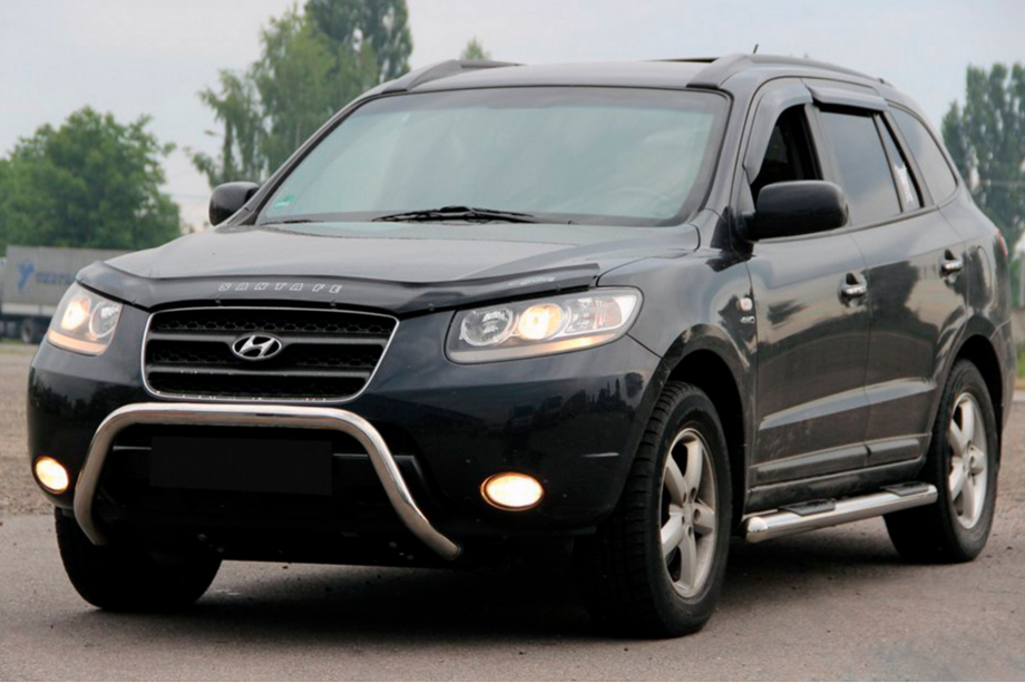 Hyundai Santa Fe 2 2006-2012 Pare-buffle WT007 (Inox) Image