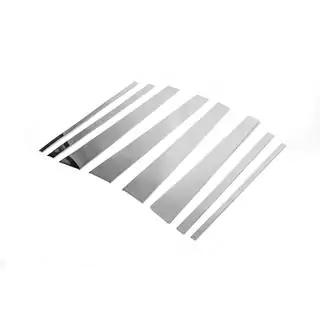 Enjoliveurs de Montants de Porte en Acier Inoxydable (8 pcs) Toyota Land Cruiser Prado 120 2002-2009 photo 3