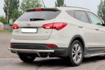 Hyundai Santa Fe 3 2012-2018 Arceau Arrière AK002 (Inox) photo 2