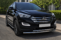 Hyundai Santa Fe 3 2012-2018 Barre Avant ST014 (Inox) photo 1