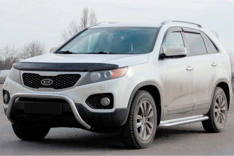 Kia Sorento II XM 2009-2014 Pare-buffle WT007 (Inox) Image
