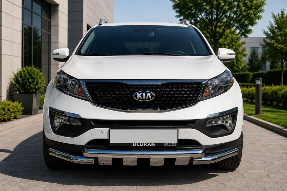 Kia Sorento II XM 2009-2014 Barre Avant ST009-15 (2013-2015, Inox) Image