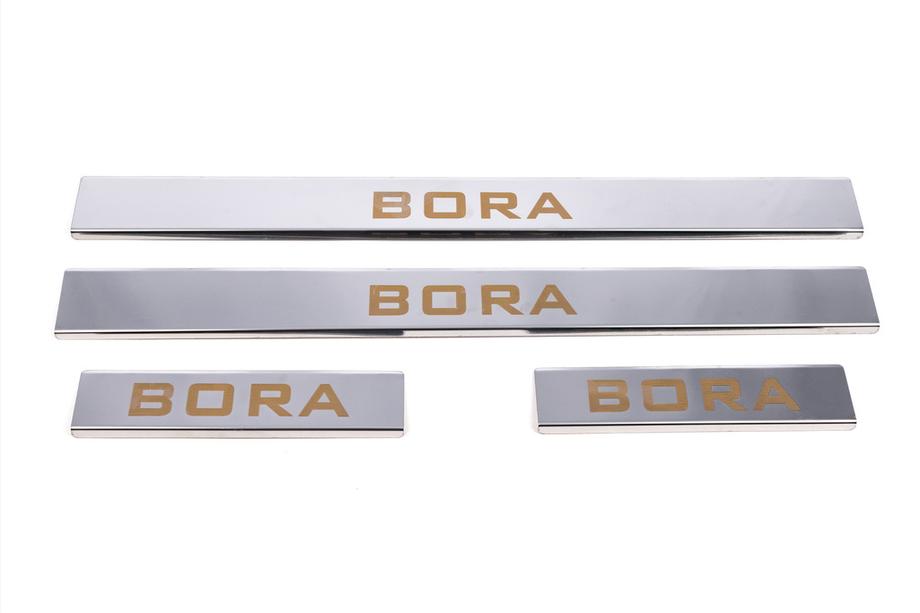Volkswagen Bora 1998-2004 Seuils de porte Carmos (4 pcs, inox) Photo 2