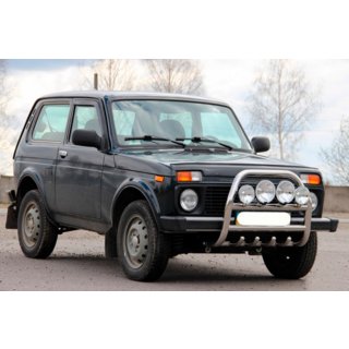 Pare-buffle QT007 (Inox) Lada Niva та Urban 1977- photo 3