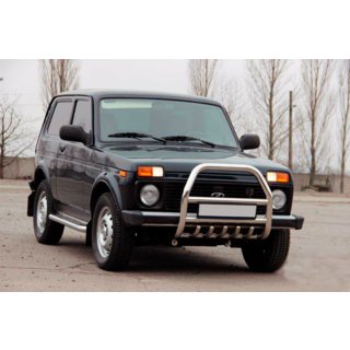 Pare-buffle QT007 (Inox) Lada Niva та Urban 1977- photo 4
