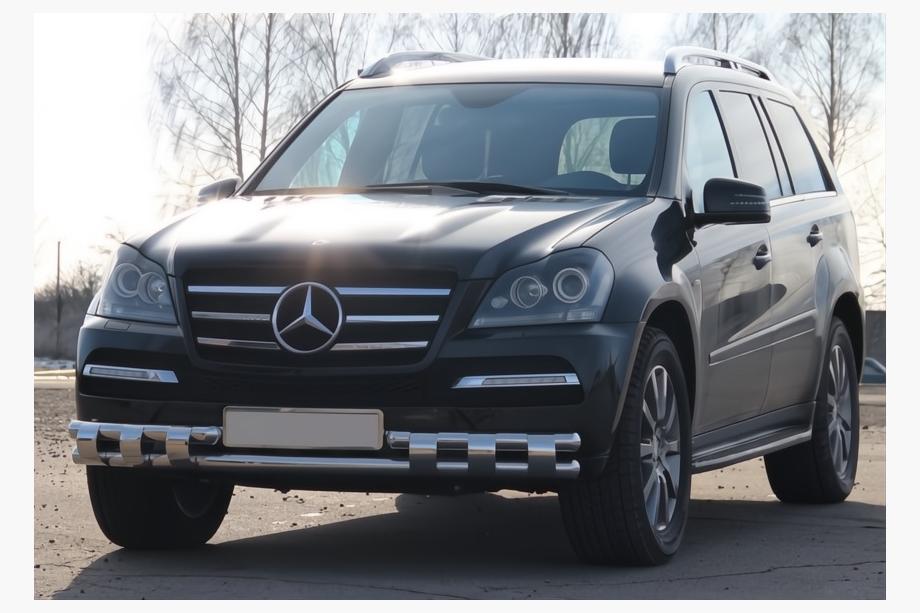 Mercedes GL сlass X164 2006-2012 Barre Avant ST015 (Inox) Image