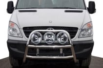 Mercedes Sprinter W906 2006–2018 Pare-buffle haut WT018 (inox) photo 1
