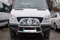 Mercedes Sprinter W906 2006–2018 Pare-buffle haut WT018 (inox) photo 2